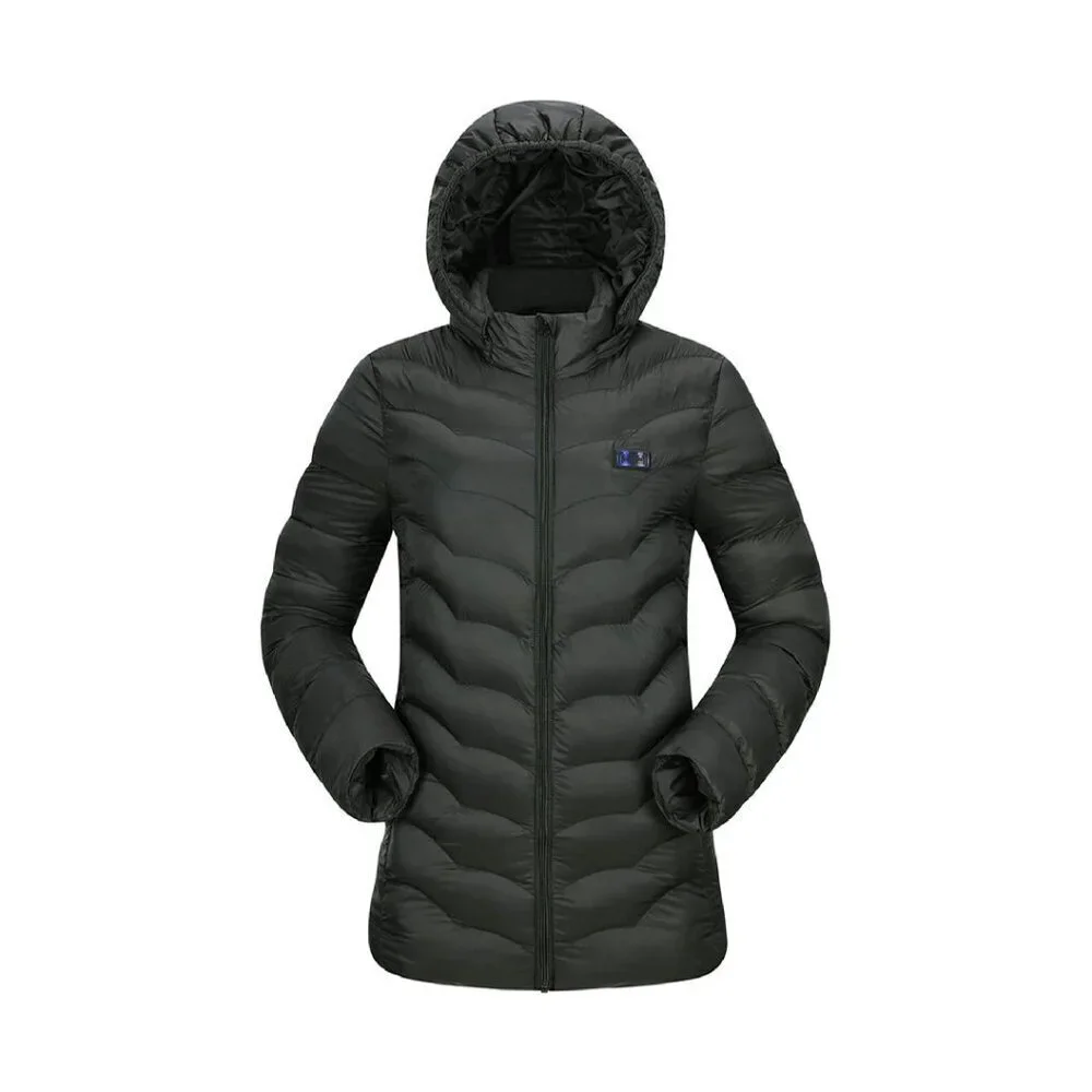 Women's Heated Jacket with Battery Pack, 8 Heating Zones, Water-Resistant